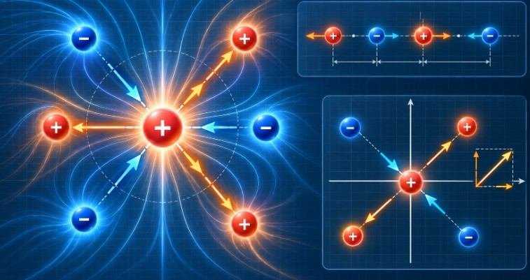 Coulomb’s Law Problems With Multiple Charges: A Vector-First Method