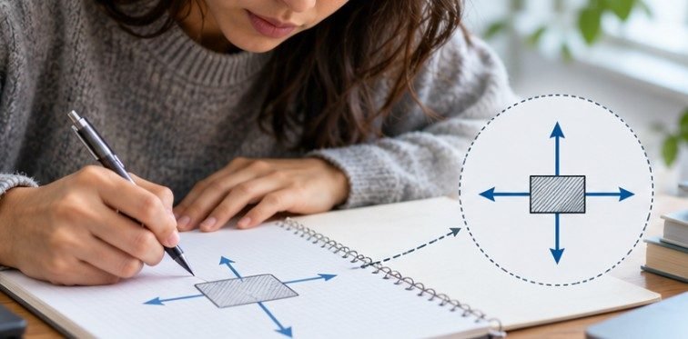 How to Draw a Free Body Diagram Without Missing a Force