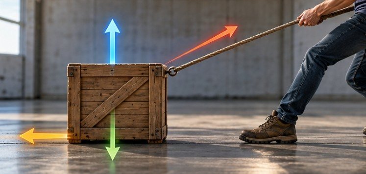 Problem 3 Pulling a Crate at an Angle With Friction
